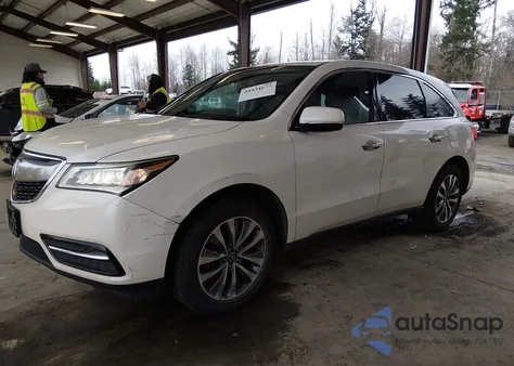 2014 Acura Mdx Technology Package z USA, uszkodzony, nr VIN 5FRYD4H43EB012673